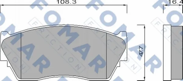Brake Pad Set, disc brake (FO 669281)