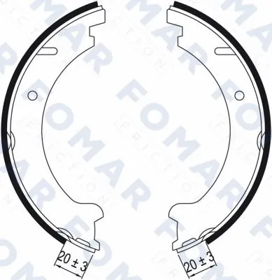 Brake Shoe Set (FO 9039)