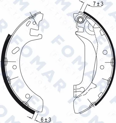 Brake Shoe Set (FO 0580)