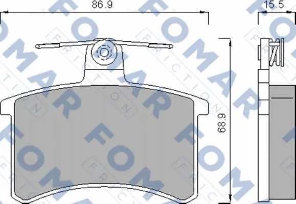 Brake Pad Set, disc brake (FO 436981)