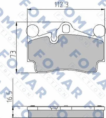 Brake Pad Set, disc brake (FO 862181)