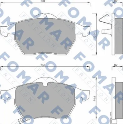 Brake Pad Set, disc brake (FO 667181)