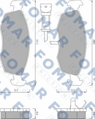 Brake Pad Set, disc brake (FO 478581)