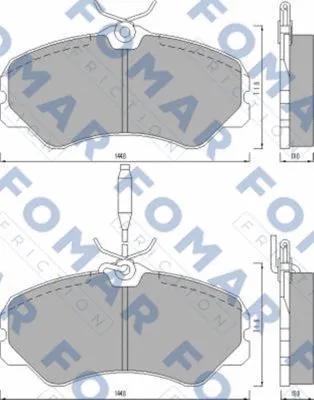 Brake Pad Set, disc brake (FO 467481)