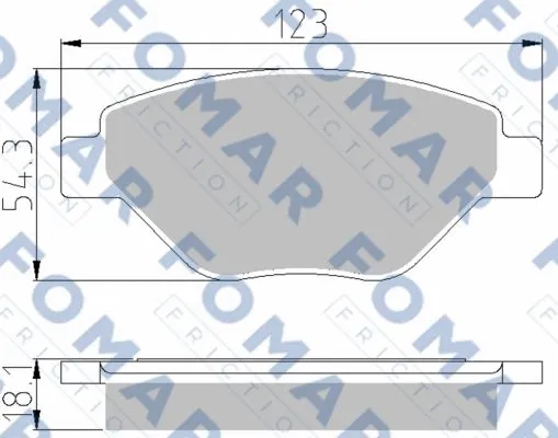 Brake Pad Set, disc brake (FO 914381)