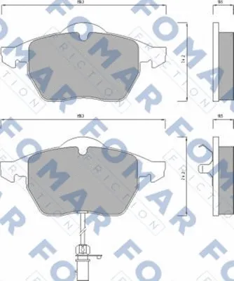 Brake Pad Set, disc brake (FO 668681)