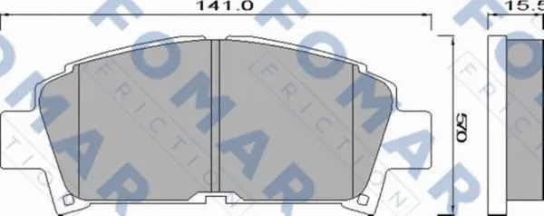 Brake Pad Set, disc brake (FO 489381)