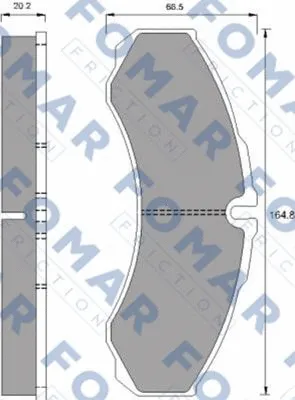 Brake Pad Set, disc brake (FO 911481)