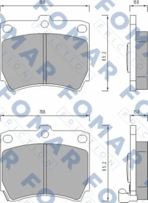 Brake Pad Set, disc brake (FO 466781)