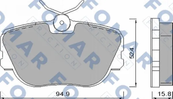 Brake Pad Set, disc brake (FO 450181)