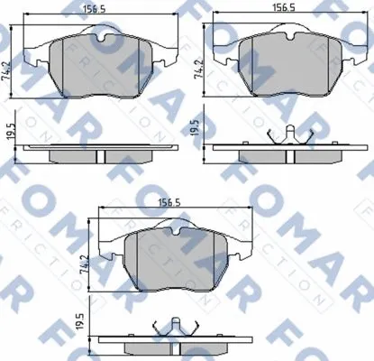 Brake Pad Set, disc brake (FO 838181)