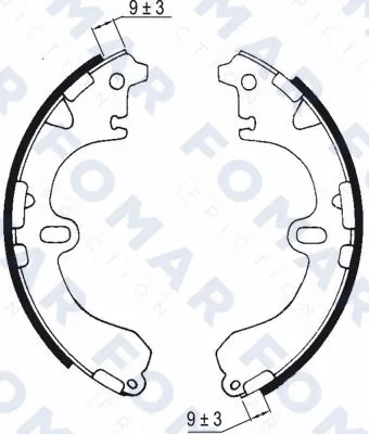 Brake Shoe Set (FO 0556)
