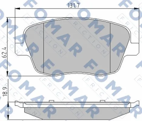 Brake Pad Set, disc brake (FO 908081)