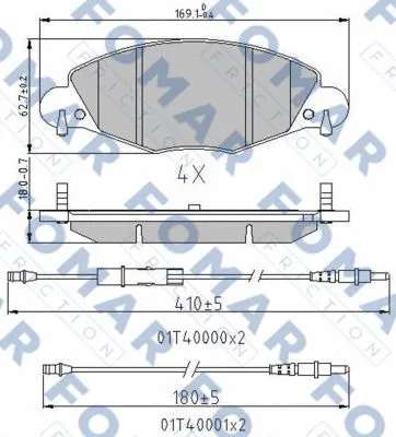 Brake Pad Set, disc brake (FO 787181)
