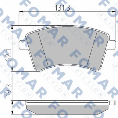 Brake Pad Set, disc brake (FO 931381)