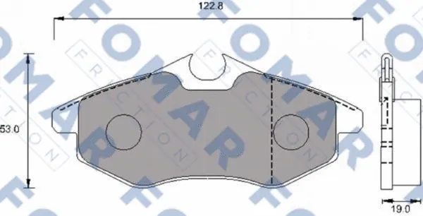 Brake Pad Set, disc brake (FO 924581)