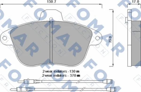 Brake Pad Set, disc brake (FO 593481)