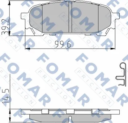 Brake Pad Set, disc brake (FO 972781)