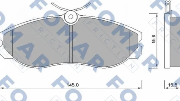 Brake Pad Set, disc brake (FO 624081)