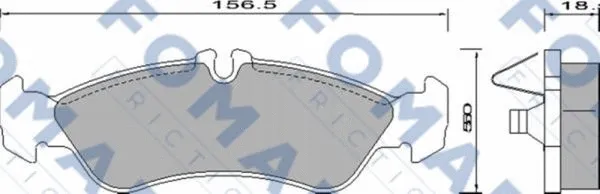 Brake Pad Set, disc brake (FO 627781)