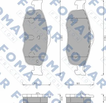 Brake Pad Set, disc brake (FO 491681)