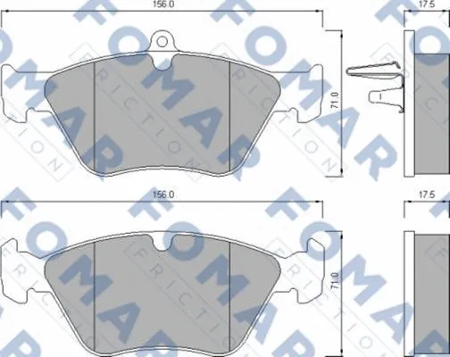 Brake Pad Set, disc brake (FO 625781)