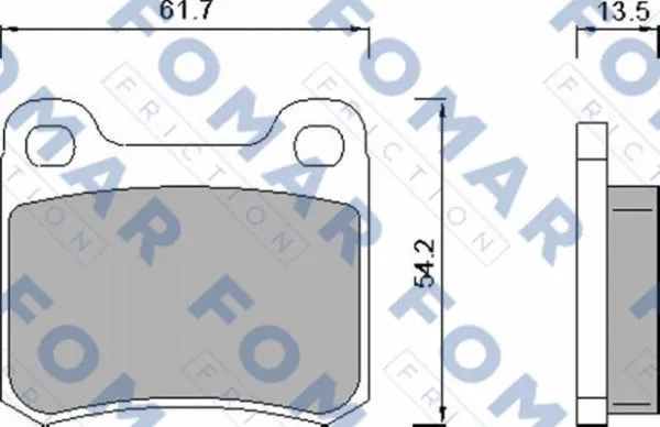 Brake Pad Set, disc brake (FO 421381)