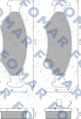 Brake Pad Set, disc brake (FO 430981)