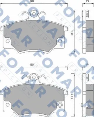Brake Pad Set, disc brake (FO 437381)