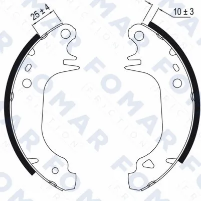 Brake Shoe Set (FO 0387)