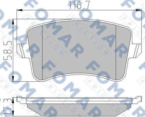 Brake Pad Set, disc brake (FO 857581)