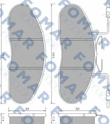 Brake Pad Set, disc brake (FO 664281)