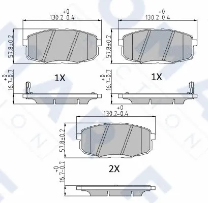 Brake Pad Set, disc brake (FO 861081)