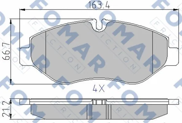 Brake Pad Set, disc brake (FO 929381)