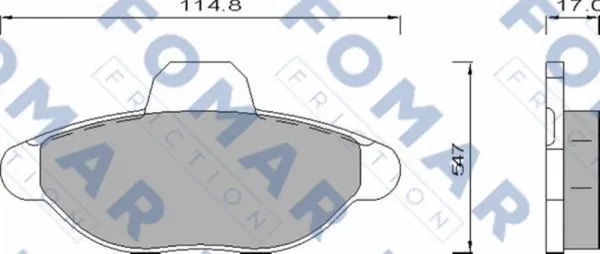 Brake Pad Set, disc brake (FO 465981)