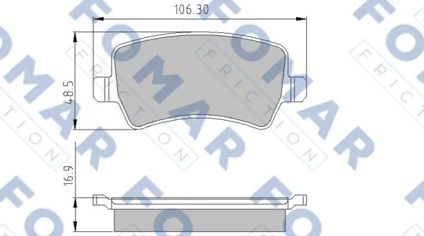 Brake Pad Set, disc brake (FO 846781)