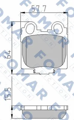 Brake Pad Set, disc brake (FO 934481)