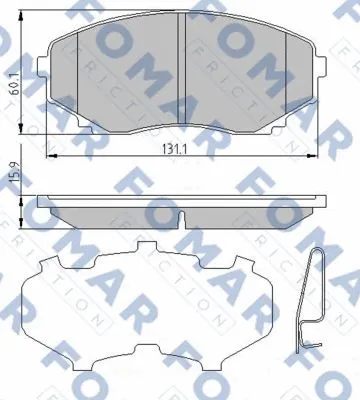 Brake Pad Set, disc brake (FO 663781)
