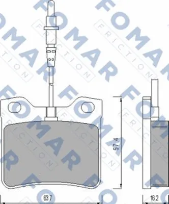 Brake Pad Set, disc brake (FO 454881)