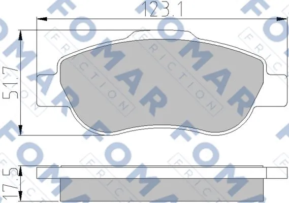 Brake Pad Set, disc brake (FO 924681)