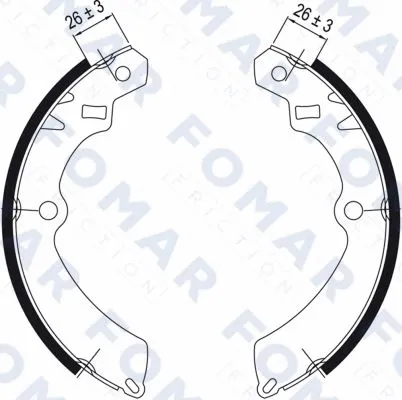 Brake Shoe Set (FO 0547)