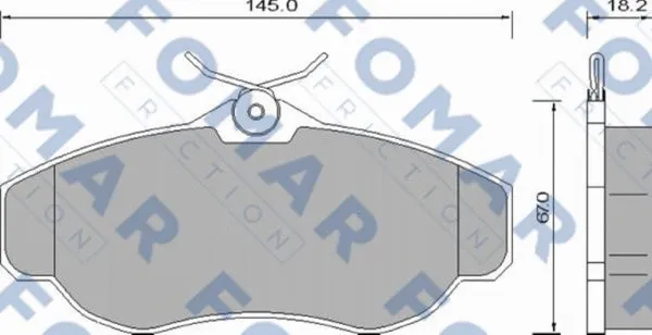 Brake Pad Set, disc brake (FO 646981)