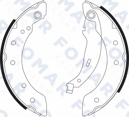 Brake Shoe Set (FO 9098)
