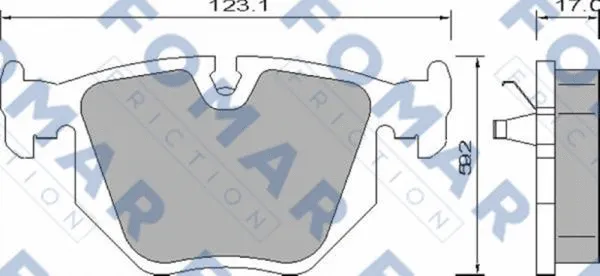 Brake Pad Set, disc brake (FO 661481)