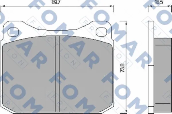 Brake Pad Set, disc brake (FO 467883)