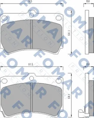 Brake Pad Set, disc brake (FO 477481)
