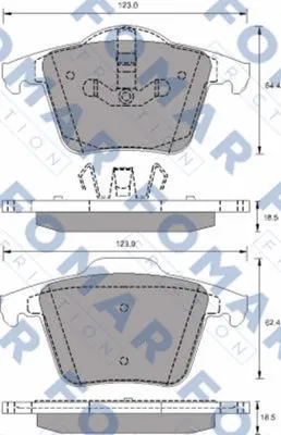 Brake Pad Set, disc brake (FO 692181)