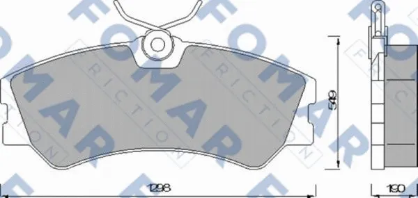 Brake Pad Set, disc brake (FO 463781)