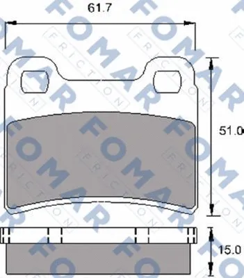 Brake Pad Set, disc brake (FO 692481)