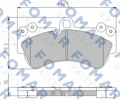 Brake Pad Set, disc brake (FO 891581)